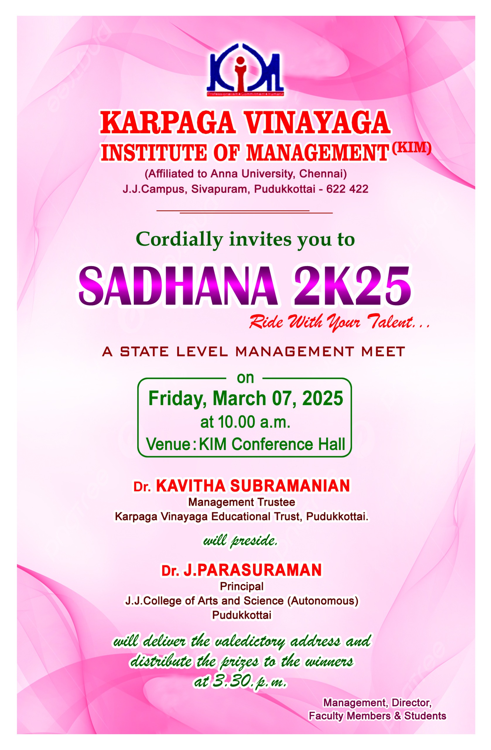 National Level Conference on Innovations in Business Management